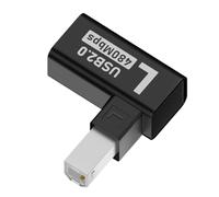 UNTERING Adaptateur flexible USB 2.0 mâle vers femelle pour imprimante de disque dur scanners connectant l'adaptateur double blindage câble d'imprimante mâle vers femelle