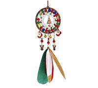 UNTERING Attrape-rêves Père Noël fait à la main Pendentif Charm Ornement pour Mariage Anniversaire Fête Décorations Cadeau Noël Attrape-rêves Pendentif Voiture