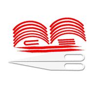 UNTERING Autocollant réfléchissant de protection pour roue de scooter électrique - Autocollant d'avertissement imperméable pour vélo de nuit - Décoration étanche