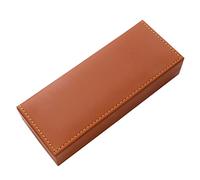 UNTERING Boîte à stylos rectangulaire à clapet pour fournitures scolaires créatives, boîte à crayons pour juif, emballage cadeau, vide, marron