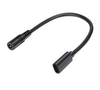 UNTERING Câble d'extension de type C femelle vers DC5521 mâle/femelle pour caméras de vidéosurveillance, lumière LED et routeurs, câble de charge efficace
