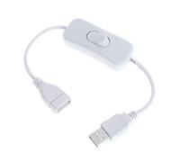 UNTERING Câble USB 28 cm 2.0 A mâle vers femelle A Blanc Câble d'extension C Dongle Hub