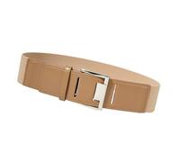 UNTERING Ceinture décorative en cuir synthétique pour femme - Pour robes et manteaux - Tendance - Longue durée de vie, Jaune terrestre., taille unique