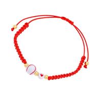 UNTERING Chaîne de perles rondes tressées confortables et élégantes pour les amateurs de football - Idéal pour les sorties décontractées et les jours de match - Accessoire pour les fans de football