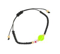 UNTERING Chaîne de perles rondes tressées confortables et élégantes pour les amateurs de football - Idéal pour les sorties décontractées et les jours de match - Accessoire pour les fans de football