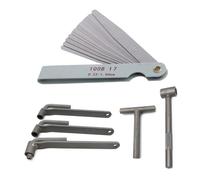 UNTERING Clé de réparation pour valves de moteur de scooter, outil de réglage carré hexagonal avec palpeurs, jauges de valves de moto
