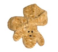 UNTERING Écharpe en peluche douce à la mode sur le thème des animaux, confortable, élégante et chaude pour garçons et filles, accessoire d'extérieur d'hiver, Rayures tigrées, taille unique