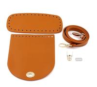 UNTERING Ensemble complet d'accessoires de sac verrouillables et sangles pour sacs polyvalents en cuir PU, marron, One Size