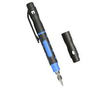UNTERING Ensemble de tournevis de poche 4 en 1 en forme de stylo portable multifonction à double extrémité pour réparation à la maison Tournevis de poche