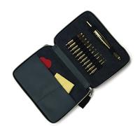 UNTERING Ensemble de tricot en aluminium de qualité supérieure, étui de rangement compact, accessoires de tissage fonctionnels, taille de tricot détachable