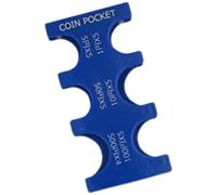 UNTERING Étui de rangement polyvalent pour pièces de monnaie avec des designs élégants et des divisions personnalisables pour une gestion efficace des pièces de monnaie, bleu, Taille unique