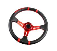 UNTERING Global Car Steering 350 mm Deep Dish Structure avec bandes brodées Contrôle renforcé pour les amateurs de dépêcheurs Plusieurs scénarios de direction