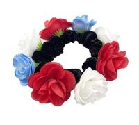 UNTERING Grand chouchou à fleurs artificielles pour femme, chouchou élastique pour queue de cheval, chouchous tendance français