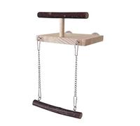UNTERING Grand support de jeu pour oiseaux - Branches debout - Jouet balançoire - Échelle d'escalade pour perroquets et éleveurs d'oiseaux - Accessoire de cage à suspendre