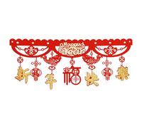 UNTERING Guirlandes de Nouvel An chinois, ornement à suspendre pour les vacances, la célébration, le festival du printemps, accessoire horizontal, ornement du Nouvel An