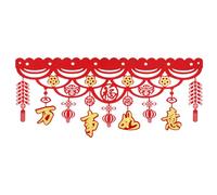 UNTERING Guirlandes de Nouvel An chinois, ornement à suspendre pour les vacances, la célébration, le festival du printemps, accessoire horizontal, ornement du Nouvel An