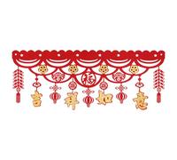 UNTERING Guirlandes de Nouvel An chinois, ornement à suspendre pour les vacances, la célébration, le festival du printemps, accessoire horizontal, ornement du Nouvel An