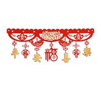UNTERING Guirlandes de Nouvel An chinois, ornement à suspendre pour les vacances, la célébration, le festival du printemps, accessoire horizontal, ornement du Nouvel An
