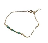 UNTERING Lot de 12 pierres de naissance mensuelles en cristal 3 mm pierres à facettes réglables 17 + 5 cm de lumière 4 g Bijoux Trendsetters Longueur réglable Améthyste Turquoise, taille unique, Comme