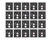 UNTERING Lot de 120 autocollants en papier pour stabilisateur de clavier mécanique