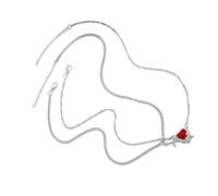 UNTERING Lot de 2 colliers élégants en alliage avec pendentif en forme de flèches en forme de cœur pour un usage quotidien et une fête, taille unique, Comme décrit, Comme décrit.