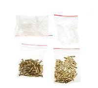 UNTERING Lot de 200 connecteurs de fils électriques automobiles de 4 mm, bornes femelles et mâles avec manchons isolants pour connecteurs électriques automobiles, kit de bornes à sertir