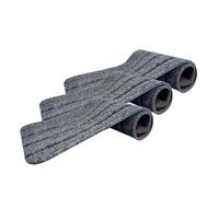 UNTERING Lot de 3 tapis d'escalier antidérapants en polyester absorbant les chocs et lavables en machine - Ajustement universel