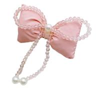 UNTERING Magnifique épingle à cheveux en tissu avec nœud en tissu sophistiqué avec cristaux étincelants pour fête, accessoire de cheveux élégant pour filles