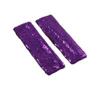UNTERING Manchons de bras à paillettes scintillantes pour tenues de festival, tenues pour divers événements et fêtes, violet, taille unique
