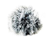 UNTERING Micro à revers en fourrure pour microphone extérieur en direct améliore le son en bloquant les bruits indésirables