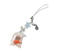 UNTERING Ornement clé fruit décoration unique à suspendre pendentif poisson délicat ornement clé ornement élégant charme de sac pour diverses occasions pendentif tendance, Approx. 5.51inch(14cm