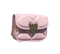 UNTERING Petit sac à bandoulière matelassé, sac à bandoulière tendance, sac à main pour téléphone, portefeuille, sac à main pour femme pour tous les jours et occasions spéciales, fuchsia, 13x10cm