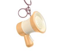 UNTERING Porte-clés créatif avec haut-parleur miniature avec changement de voix et porte-clés changeur de voix