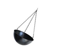 UNTERING Pot de fleurs à suspendre en fer avec trous de drainage et chaîne pour plantes d'intérieur et de jardin