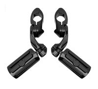 UNTERING Repose-pieds réglables faciles à installer - Design court coudé - Pour moto - Pour protections de moteur de 3,2 cm - Accessoires Davidson