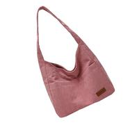 UNTERING Sac à bandoulière tendance pour femme - Sac à main assorti aux aisselles - Grande capacité - Velours côtelé, fuchsia, about 35x30x26x9cm/13.78x11.81x10.24x3.54"