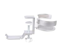 UNTERING Support rotatif en alliage d'aluminium pour casque d'écoute avec boisson pour PC de jeu, design économiseur d'espace