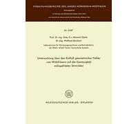 Untersuchung Über Den Einfluß Geometrischer Fehler Von Wälzfräsern Auf Die Genauigkeit Wälzgefräster Stirnräder