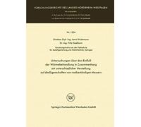 Untersuchungen Über Den Einfluß Der Wärmebehandlung In Zusammenhang Mit Unterschiedlicher Herstellung Auf Die Eigenschaften Von Rostbeständigen Messern