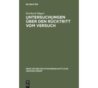 Untersuchungen Über Den Rücktritt Vom Versuch