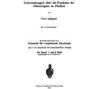 Untersuchungen Über Die Funktion Der Seitenorgane An Fischen
