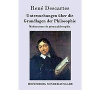 Untersuchungen Über Die Grundlagen Der Philosophie