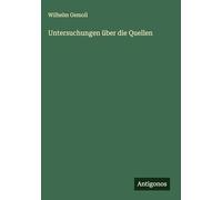 Untersuchungen über die Quellen