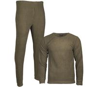 Unterwäsche Thermofleece Col Rond Olive S-3XL sous-Vêtements Veste Verte