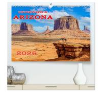Unterwegs in ARIZONA (hochwertiger Premium Wandkalender 2026 DIN A2 quer), Kunstdruck in Hochglanz: Der Grand Canyon State ist berühmt für seine ... und das blau-grüne Wasser des Colorado River.