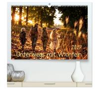 Unterwegs mit Wichteln (hochwertiger Premium Wandkalender 2027 DIN A2 quer), Kunstdruck in Hochglanz: Vier Wichtel, zauberhafte Spaziergänge und eine liebevolle Reise durch die Magie der Natur.