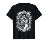 Until Death Eternal Devotion Gothic Squelette Maiden Embrace T-Shirt Graphique avec Valeur, Homme, Noir, XL