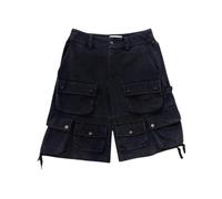 Untitled Artworks - Cargo Shorts Washed - Homme - Shorts - Noir - Taille: S