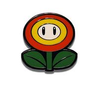 Untitled Badge à épingle en émail dur en forme de fleur de feu pour homme femme Nerd Mario Gamer, Émail, métal, Non connu