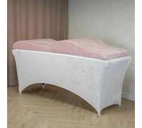 Untitled Wave Matelas Anatomique en Mousse à mémoire de Forme - 180x60 cm - Table de Massage - Coussin - Extension de Cils - Flamingo